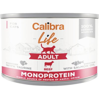 Calibra pro dospělé kočky hovězí Life Adult Beef 0,2 kg