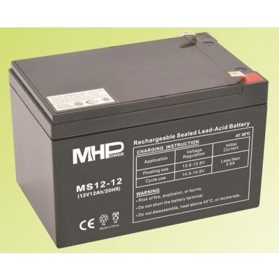 MHPower CARSPA Pb akumulátor VRLA AGM 12V / 12Ah (MS12-12) – Sleviste.cz