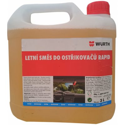 Würth Letní kapalina do ostřikovačů Rapid 3 l – Hledejceny.cz