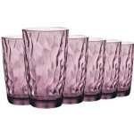 Bormiolli Sklenice DIAMOND fialová 6 x 470 ml – Zbozi.Blesk.cz