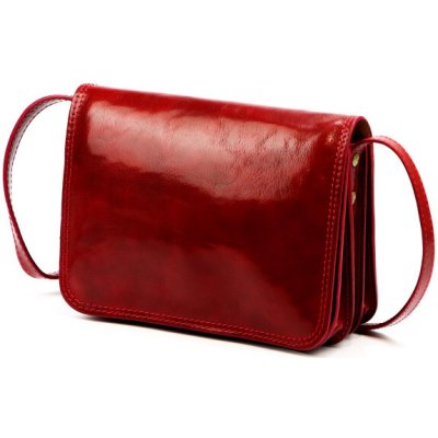 Florence kožená kabelka 108 červená – Sleviste.cz
