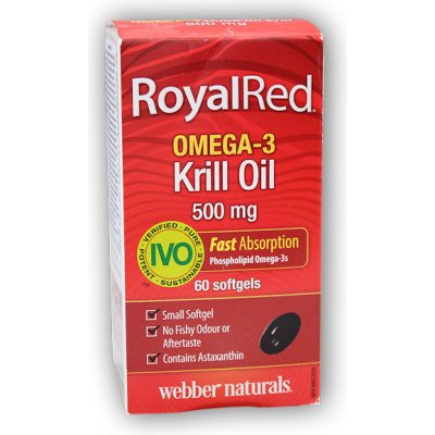 Webber Naturals Omega-3 Krill Oil 500 mg 60 tobolek + volitelný dárek