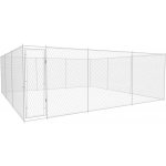 vidaXL Venkovní psí kotec pozinkovaná ocel 950 x 950 x 185 cm – Zboží Dáma