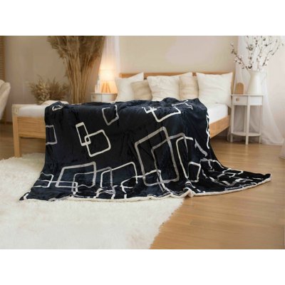 Luana Deka beránek Čtverce černobílé 150x200 – Hledejceny.cz