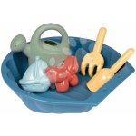 Smoby Pískoviště ekologické mušle s bábovičkami Mini Sand Pit Green s konvičkou a lopatka s hrabičkami 35 cm pro malé prostory od 18 m – Zboží Dáma
