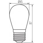 Kanlux 26048 ST45 LED 0,9W E27-GR – Zbozi.Blesk.cz