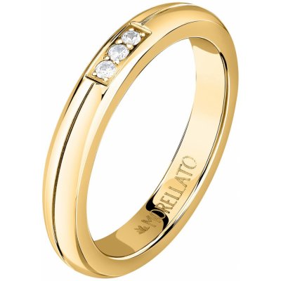 Morellato pozlacený prsten s krystaly Love Rings SNA47