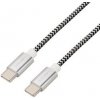 usb kabel GoGEN USBCC300MM24 USB-C / USB-C, 3m, stříbrný