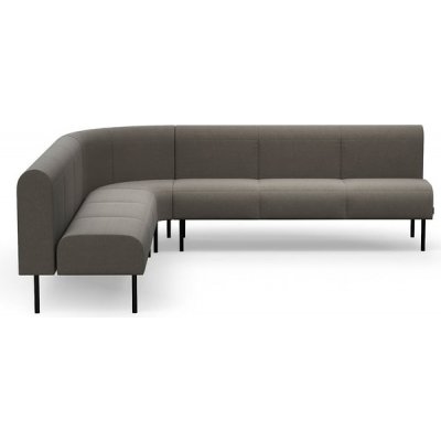 Rohová sedačka VARIETY, 90°, vnitřní, potahová látka Pod CS, taupe – Zboží Mobilmania