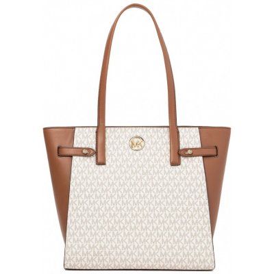 Michael Kors kabelka Carmen LG logo Tote vanilla – Zbozi.Blesk.cz