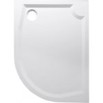 RIVA sprchová vanička z litého mramoru, čtvrtkruh 120x90cm levá GR1290L – Zboží Mobilmania