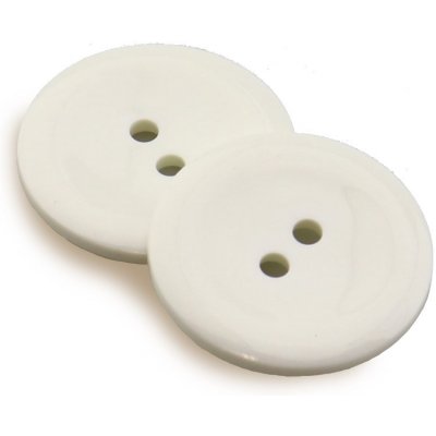 Pro Háčkování Knoflík kulatý plast 20 mm, bílý – Zboží Mobilmania