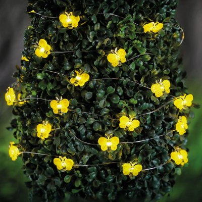 Garden of Eden Solární LED světelný řetěz včelky 2,4 m, 25 LED, teplá bílá – Hledejceny.cz