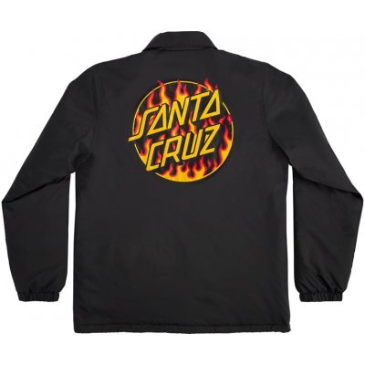 Santa Cruz bunda Thrasher Flame Dot Coach Jacket Mens Santa Cruz Black – Sleviste.cz
