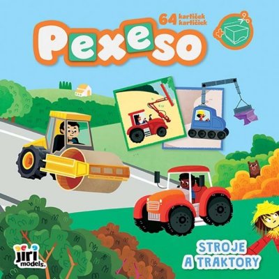 Jiri Models Pexeso v sešitu Stroje a traktory – Zboží Dáma