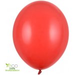 PartyDeco Balonek latex červený pastelový 30 cm – Zbozi.Blesk.cz