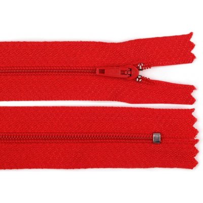 Spirálový zip šíře 3 mm délka 20 cm pinlock, malé, 148 červená – Zboží Mobilmania
