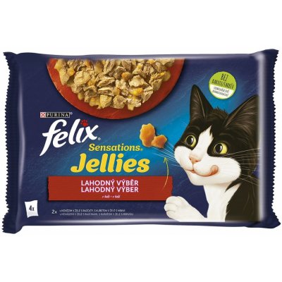 Felix Sensations Jellies Lahodný výběr v želé 4 x 85 g – Zboží Mobilmania