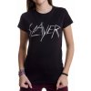 Dámské tričko s potiskem Tričko metal ROCK OFF Slayer Scratchy Logo černá