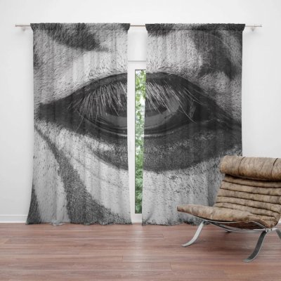 Sablio Závěsy Oko zebry: 2 ks - 140x250 cm - Sablio – Sleviste.cz