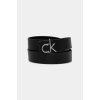 Pásek Calvin Klein kožený pásek dámský černá K60K613074