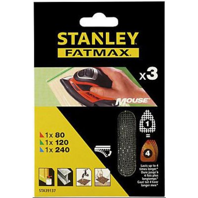 STANLEY STA39137 sada brusných mřížek pro Mouse KA2000 (3 ks) – Hledejceny.cz