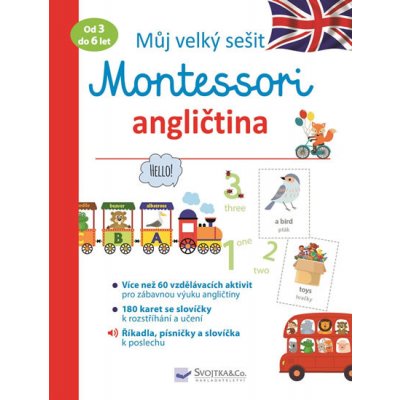 Můj velký sešit Montessori - Angličtina 3 až 6 let - Barusseau Lydie – Zbozi.Blesk.cz