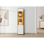 Bighome Vienna 45x38x200 divoký dub / přírodní olejovaný / bílé sklo – Hledejceny.cz