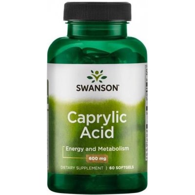 Swanson Kyselina Kaprylová 600 mg 60 kapslí