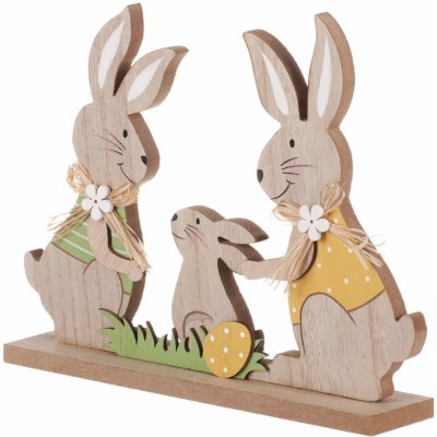 Zajíčci velikonoční, dřevěná dekorace KLA716 L – Zboží Dáma