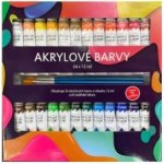 Akrylové barvy 18x36ml i na keramiku,sklo,kameny – Zboží Mobilmania