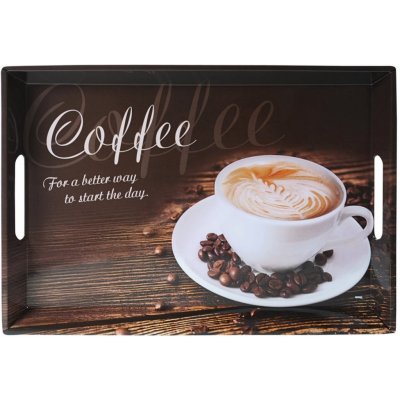 Kesper Servírovací tác motiv káva 50x35cm – Zboží Dáma
