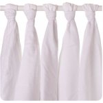 Kikko pleny z biobavlny XKKO Organic 70 x 70 Staré časy bílé 5 ks – Sleviste.cz