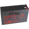 Olověná baterie CSB BATTERY HR1224W F2 12V 6,4Ah