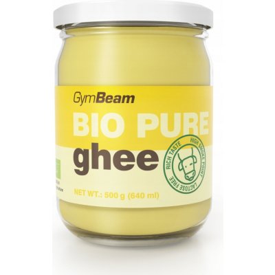 GymBeam BIO PŘEPUŠTĚNÉ MÁSLO GHEE BEZ LAKTÓZY NA SMAŽENÍ A PEČENÍ 500g – Zboží Dáma