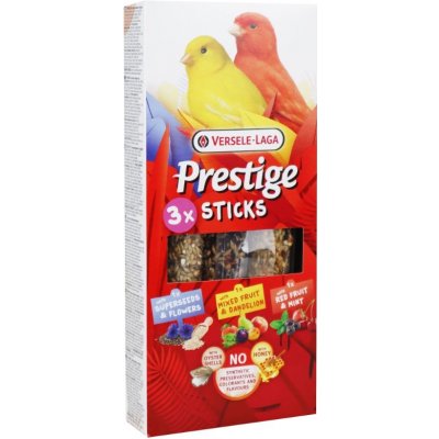 Versele-Laga Prestige Sticks tyčinky trio mix pro kanárky 60 g – Hledejceny.cz