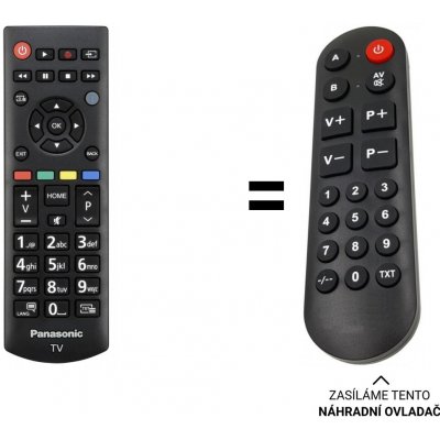 Dálkový ovladač Senior Panasonic TX-39GW334 – Hledejceny.cz