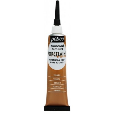 Pébéo Porcelaine 150 kontura 20 ml červená rumělka – Hledejceny.cz