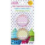 Alvarak papírové košíčky na pralinky Zelené a fialové s květinami 50ks 3.2x2 cm – Zboží Dáma