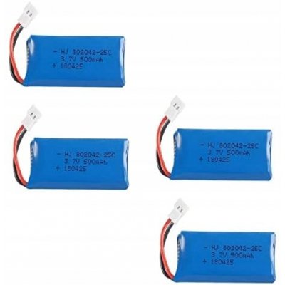 Hubsan Lipo akumulátory pro kvadrokoptéry Yunique 3,7 V 500 mAh 4 ks – Sleviste.cz