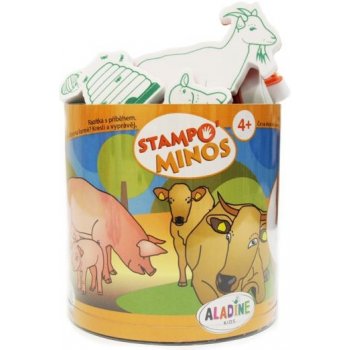 StampoMinos razítka s příběhem zvířátka na statku