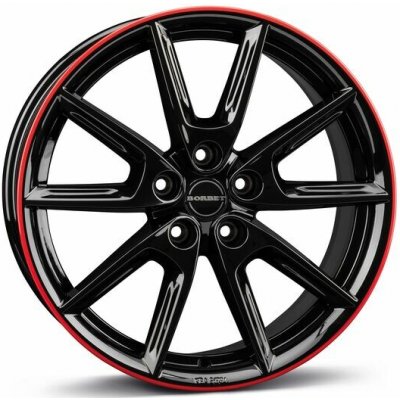 Borbet LX19 8x19 5x112 ET44 black gloss rim red | Zboží Auto