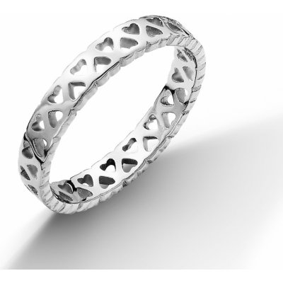 Nubis Stříbrný prsten se srdíčky NB 5034 – Hledejceny.cz