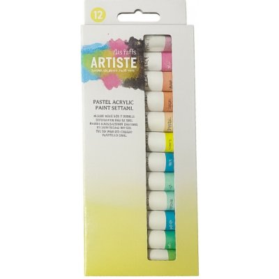 Artiste sada akrylových barev 12x12ml pastelové – Zboží Dáma