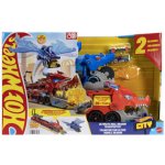 Hot Wheels City Ultimátní dračí tahač, 2 angličáky – Zboží Dáma
