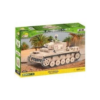 COBI 2527 World War II Lehký tank SD.KFZ. 121 PANZER II AUSF. F