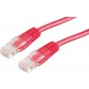 síťový kabel Roline 21.15.0924 RJ45, CAT 6 U/UTP, 1,5m, červený
