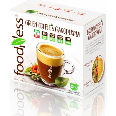 FoodNess Caffe Verde & Ganoderma zelená káva s houbou Reishi do Dolce Gusto kapslí 10 ks – Zboží Mobilmania