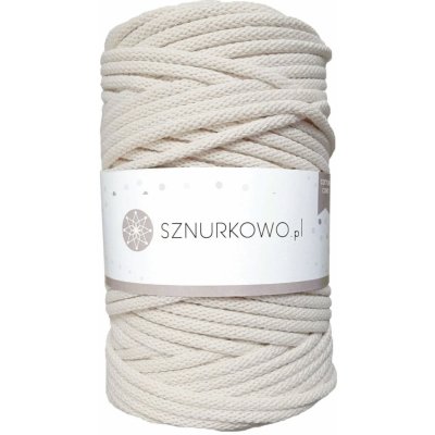 Sznurkowo příze na háčkování - SZ02 - 5mm Ecru – Zbozi.Blesk.cz