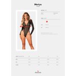 Obsessive Neobyčejné body Merlys teddy - černá XS/S – Zbozi.Blesk.cz